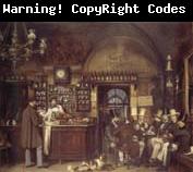 Ludwig Passini Kunstler in the Caffe Greco in Rome